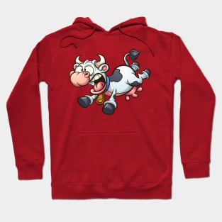 Crazy cartoon cow Hoodie